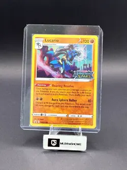 Lucario Pokemon Sword & Shield Promo SWSH186 Promo Holofoil Near Mint - Image 1