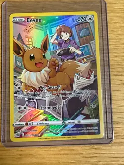 Eevee TG11/TG30 Pokemon Brilliant Stars Trainer Gallery Ultra Rare Holo NM - Image 1