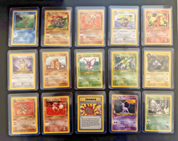 Pokemon Cards Mixed Lot of 15 #8 first editions included no halos - Image 1