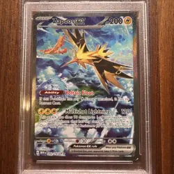 2023 Pokemon Mew En-151 Special Illustration Rare #202 Zapdos EX 202/165 PSA 8 - Image 2