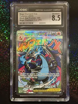 Pokemon Mega Charizard X EX Black Star Promo 023 CGC 8.5 NM/MINT+ - Image 1