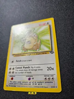 Pokemon TCG | Kangaskhan - 21/64 Non-Holo | Jungle Set 1999 | Vintage Rare |WOTC - Image 3