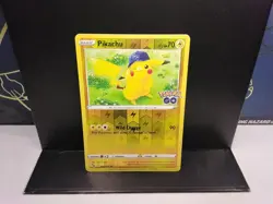 Pikachu 28 / 78 Pokemon GO 2022 Near Mint Reverse Holo Rare Free Shipping - Image 1