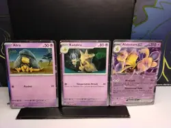 Pokemon TCG Abra Kadabra Alakazam EX 151 Promo English 063/165 064/165 050 Holo - Image 1
