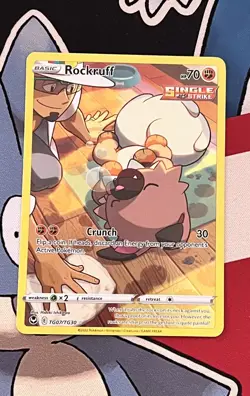 Rockruff TG07/TG30 Trainer Gallery Holo Silver Tempest Pokemon TCG - Image 3