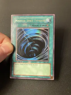 Yugioh! Mystical Space Typhoon MRL-047 NA English Ultra Rare 1st Edition Vintage - Image 2