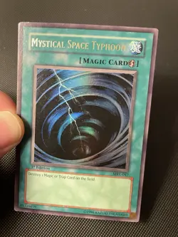 Yugioh! Mystical Space Typhoon MRL-047 NA English Ultra Rare 1st Edition Vintage - Image 5