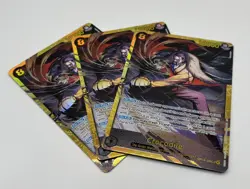 One Piece CCG Crocodile 3x card playset OP14-120 SEC - English - ALL MINT - Image 1