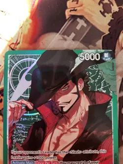 1x Dracule Mihawk Alt Art Leader OP14-020 One Piece TCG English Azure Sea Seven! - Image 3