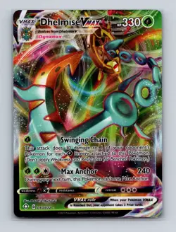 Dhelmise VMAX 010 Pokemon Shining Fates Ultra Rare Card NM+ - Image 1