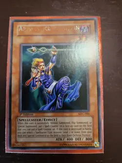 RARE Yugioh Card Apprentice Magician 1st Ed MFC-066 Misprint, Inkless Name Error - Image 1