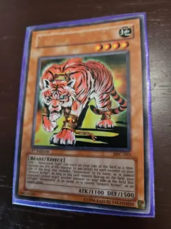 RARE Yugioh Card Amazoness Tiger 1st Ed MFC-063 Misprint, Inkless Name Error - Image 2