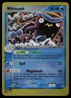 Pokemon Card - Whiscash Dragon 48/97 Uncommon Reverse Holo - Image 1