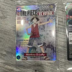One Piece Monkey D. Luffy (College Basketball US Voyage) card EXPERIENCED EBAYER - Image 2