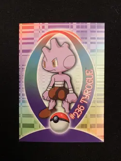 Pokemon Topps Tyrogue Non Holo Sticker TV Animation Edition Card #236 - Image 1