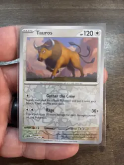 Tauros Reverse Holo NM 128/165 Scarlet & Violet 151 Pokemon Card - Image 1