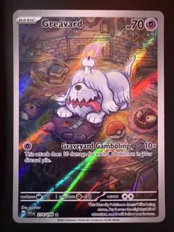 Pokemon TCG Greavard Illustration Rare Card 214/198 Scarlet & Violet Base Set - Image 1