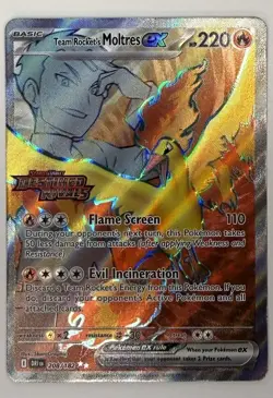 Team Rocket's Moltres ex - (Destined Rivals Stamp) 208/182 Miscellaneous Cards & - Image 1