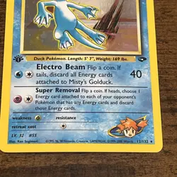 Misty's Golduck 12/132 1st Edition Gym Challenge HP Pokemon Card Rare Holo WOTC - Image 3