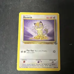 Meowth 56/64 - Jungle Unlimited Pokemon Card - Vintage WOTC D62 - Image 1
