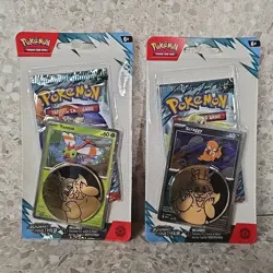 Pokemon TCG Journey Together Blister Pack Yanma and Scraggy Promo Cards SEALED! - Image 1