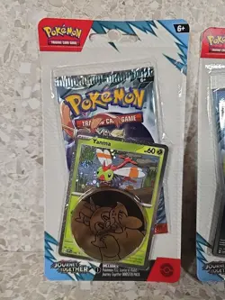 Pokemon TCG Journey Together Blister Pack Yanma and Scraggy Promo Cards SEALED! - Image 2
