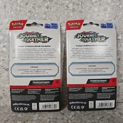 Pokemon TCG Journey Together Blister Pack Yanma and Scraggy Promo Cards SEALED! - Image 4