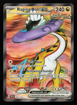 Raging Bolt ex 196/162 Ultra Rare Temporal Forces Pokemon Card - Image 1