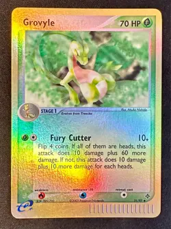 Grovyle 31/97 2003 EX Dragon Pokemon Card Nintendo e-Series Reverse Holo Nm/Vlp - Image 1