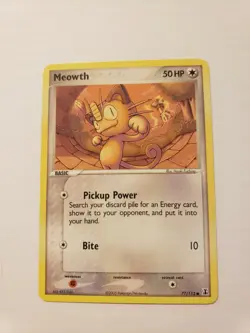 2005 Meowth - 77/113 Pokemon Card - EX Delta Species Card Set - Image 1