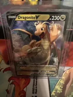 Pokemon TCG Dragonite v Full Art Holo Ultra Rare Card 049/078 - Image 1
