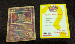 Ancient Mew Holo 2000 Movie Promo Pokemon TCG Card & Info Card - Image 1