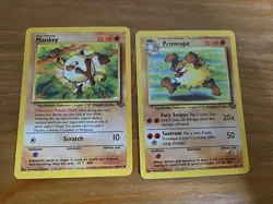 Pokemon Trading Card Game TCG Jungle Mankey & Primeape 43/64 - 55/64 - Image 1