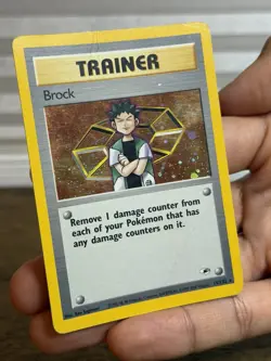 Pokemon TCG Brock Trainer Gym Heroes 15/132 Holo Rare Unlimited English Card HP - Image 4