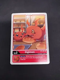 Gigimon BT2-001 U NM Digimon Card Game - Image 1