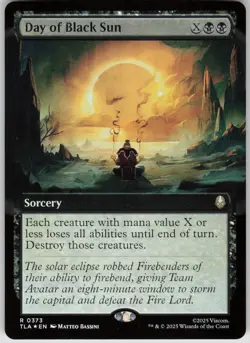 MTG Day of Black Sun (Extended Art) Foil NM Avatar: The Last Airbender Magic 373 - Image 1