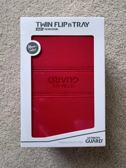 Ultimate Guard Twin Flip'n'Tray 160+ Xenoskin Red Deck Box [Pokemon MTG OP] - Image 1