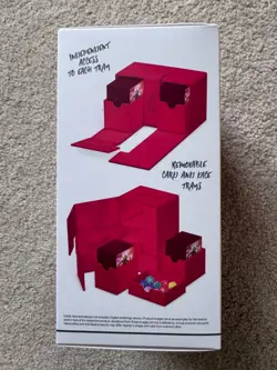 Ultimate Guard Twin Flip'n'Tray 160+ Xenoskin Red Deck Box [Pokemon MTG OP] - Image 2