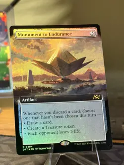 Monument to Endurance (Extended Art) #394 MTG Aetherdrift NM X1 - Image 1