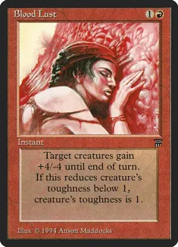 Blood Lust 1x MtG ENGLISH Legends LEG SP/NM - Image 1