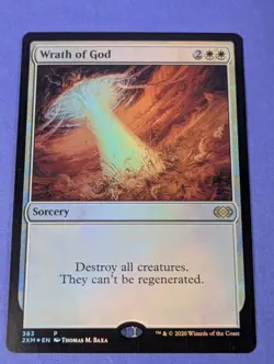 MTG Magic: Double Masters: Wrath of God Foil #383 Promotional - NM - Image 1