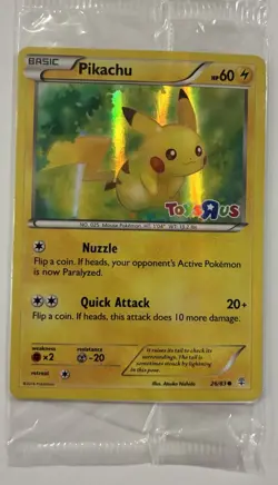 POKEMON TCG Pikachu SEALED Holo Toys R Us Promo 2016 NM+M - Image 1