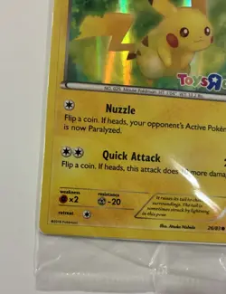 POKEMON TCG Pikachu SEALED Holo Toys R Us Promo 2016 NM+M - Image 3