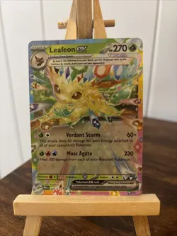 Pokemon TCG Leafeon EX Double Rare Holo Card 006/131 Prismatic Evolutions NM - Image 1