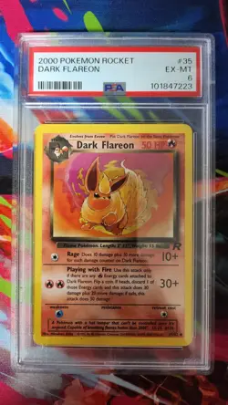 2000 POKEMON ROCKET DARK FLAREON #35 PSA 6 💎 - Image 1
