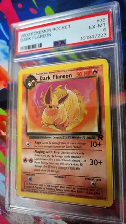 2000 POKEMON ROCKET DARK FLAREON #35 PSA 6 💎 - Image 2