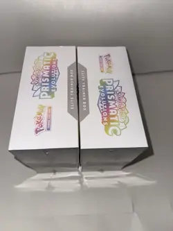Pokemon TCG Prismatic Evolutions Elite Trainer Box ETB Factory Sealed Lot of 2 - Image 5