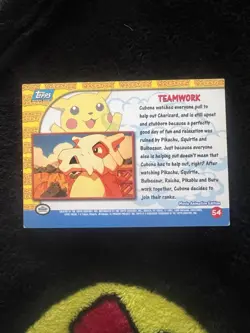 Pokemon Topps Pikachu’s Vacation Teamwork - Image 2