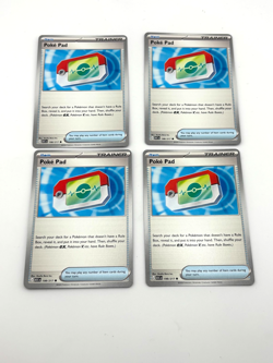 4x Poke Pad 198/217 Ascended Heroes Pokemon Trainer Play Set Of 4 - Image 1