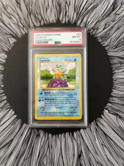 Squirtle Shadowless 63/102 PSA 8 1999 Pokemon Game Base Set WOTC Vintage - Image 1